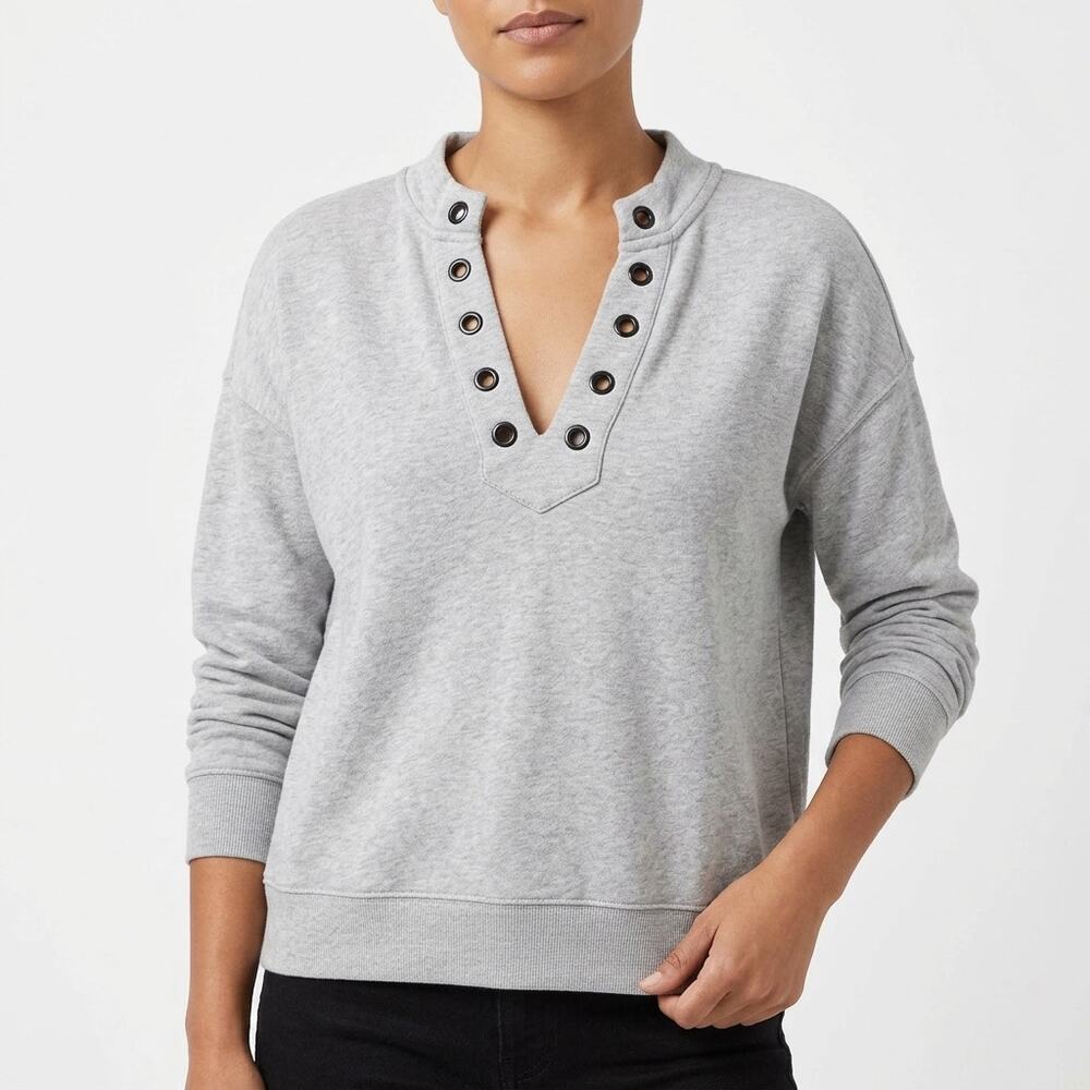 Rails Ryan Gray Pullover Lightweight Sweater Women Size XS